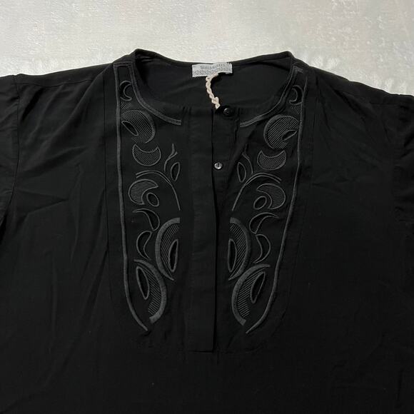 World Market Short Sleeve Embroidered Popover Knee Length Dress Size Small - Picture 3 of 8